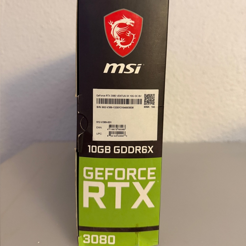 MSI GeForce RTX™3080 VENTUS 3X10G OC Graphics Card/Gigabyte P750GM+Power Supply - Picture 11 of 16